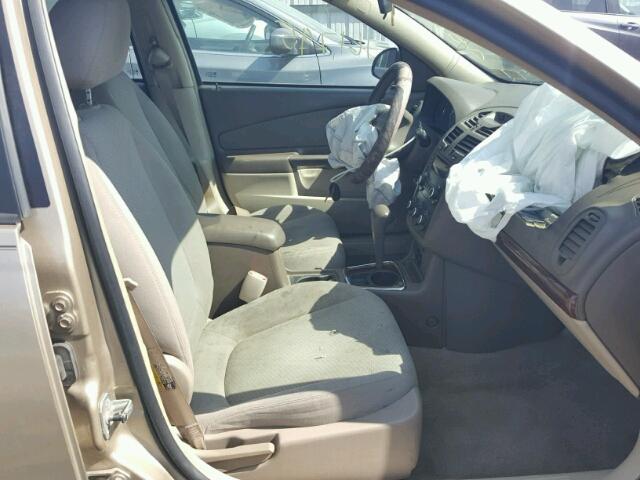 1G1ZS51F06F226944 - 2006 CHEVROLET MALIBU LS ოქროსფერი ფოტო 5