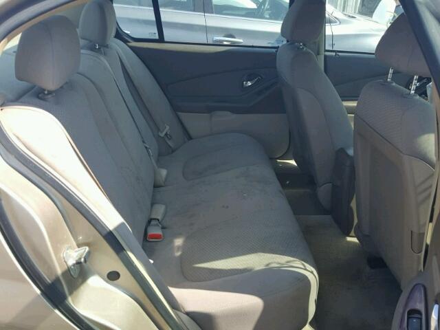 1G1ZS51F06F226944 - 2006 CHEVROLET MALIBU LS ოქროსფერი ფოტო 6