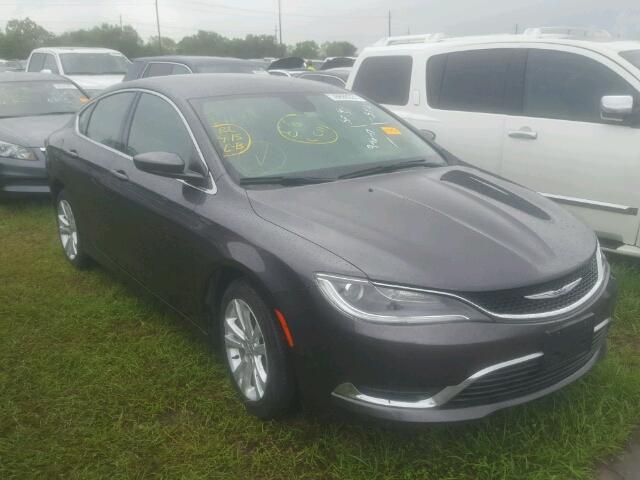 1C3CCCAB7GN115573 - 2016 CHRYSLER 200 GRAY photo 1