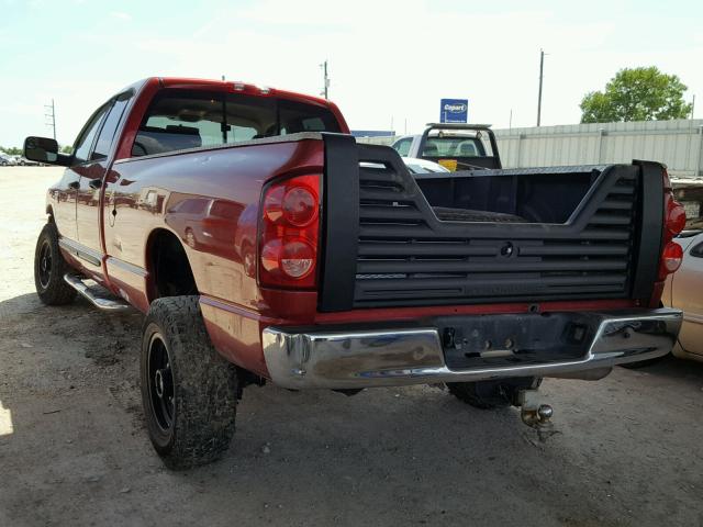 1D7KS28C67J558846 - 2007 DODGE RAM 2500 S მუქწითელი ფოტო 3