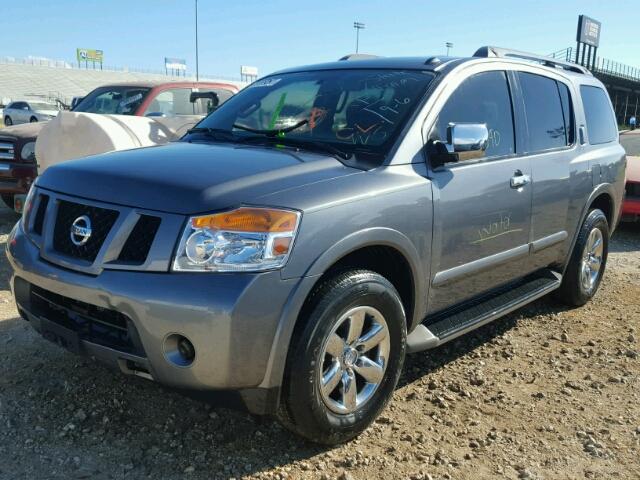 5N1BA0ND5FN612199 - 2015 NISSAN ARMADA GRAY photo 2