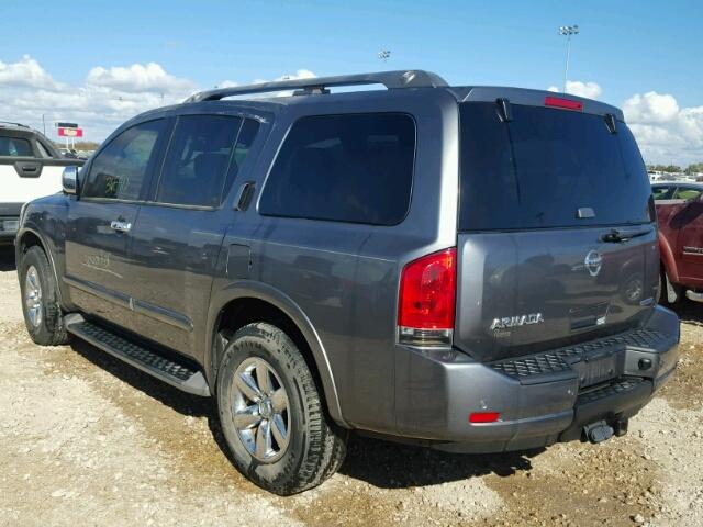 5N1BA0ND5FN612199 - 2015 NISSAN ARMADA GRAY photo 3