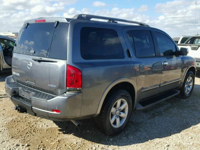 5N1BA0ND5FN612199 - 2015 NISSAN ARMADA GRAY photo 4