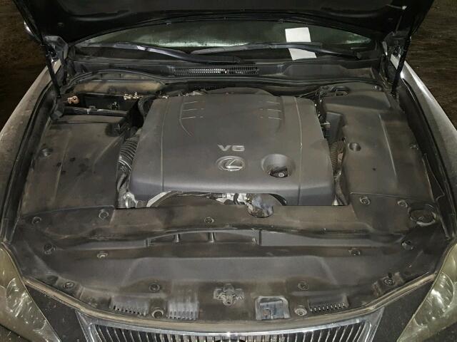 JTHBK262775035900 - 2007 LEXUS IS GRAY photo 7