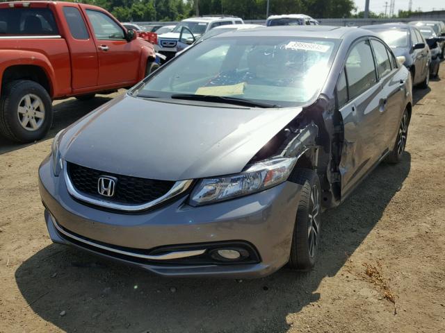 19XFB2F99DE009475 - 2013 HONDA CIVIC EXL 灰色 照片 2