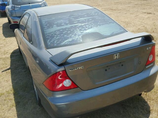 1HGEM229X5L018935 - 2005 HONDA CIVIC EX GRAY photo 3