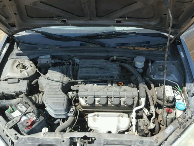 1HGEM229X5L018935 - 2005 HONDA CIVIC EX GRAY photo 7