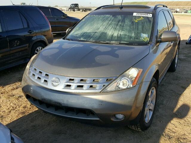 JN8AZ08T83W118876 - 2003 NISSAN MURANO SL GRAY photo 2