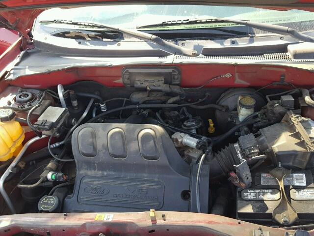 1FMYU03184KB10778 - 2004 FORD ESCAPE XLT RED photo 7