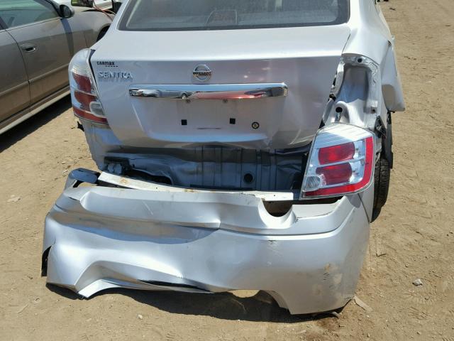 3N1AB6AP9AL651017 - 2010 NISSAN SENTRA 2.0 SILVER photo 9