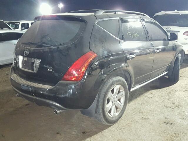 JN8AZ08T67W521471 - 2007 NISSAN MURANO BLACK photo 4