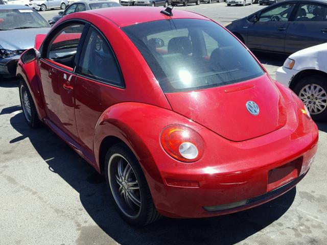 3VWPG31C09M513910 - 2009 VOLKSWAGEN NEW BEETLE წითელი ფოტო 3