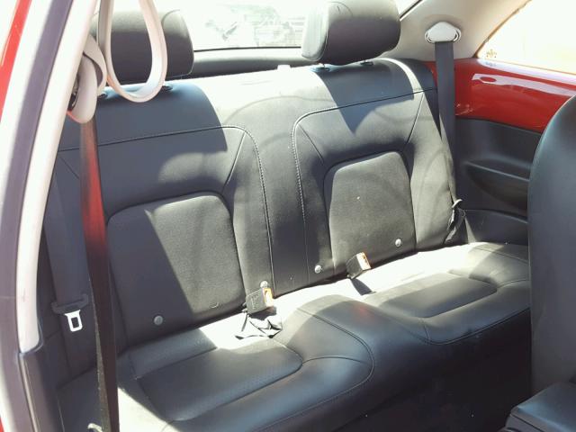 3VWPG31C09M513910 - 2009 VOLKSWAGEN NEW BEETLE წითელი ფოტო 6