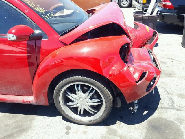 3VWPG31C09M513910 - 2009 VOLKSWAGEN NEW BEETLE წითელი ფოტო 9