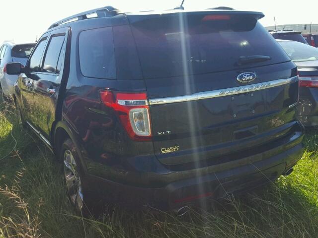 1FM5K7D83EGC22292 - 2014 FORD EXPLORER X BLACK photo 3