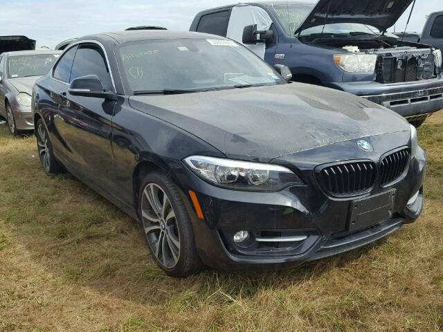 WBA1F9C57GV742307 - 2016 BMW 228 BLACK photo 1