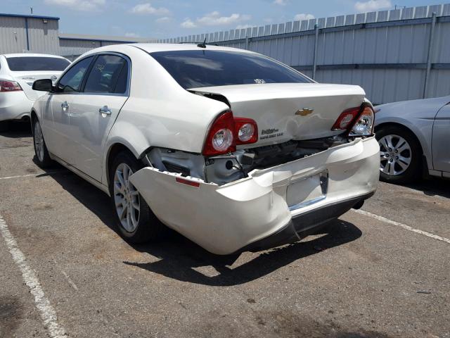 1G1ZE5E75AF160698 - 2010 CHEVROLET MALIBU LTZ WHITE photo 3
