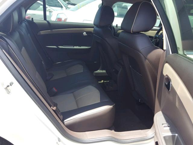 1G1ZE5E75AF160698 - 2010 CHEVROLET MALIBU LTZ WHITE photo 6