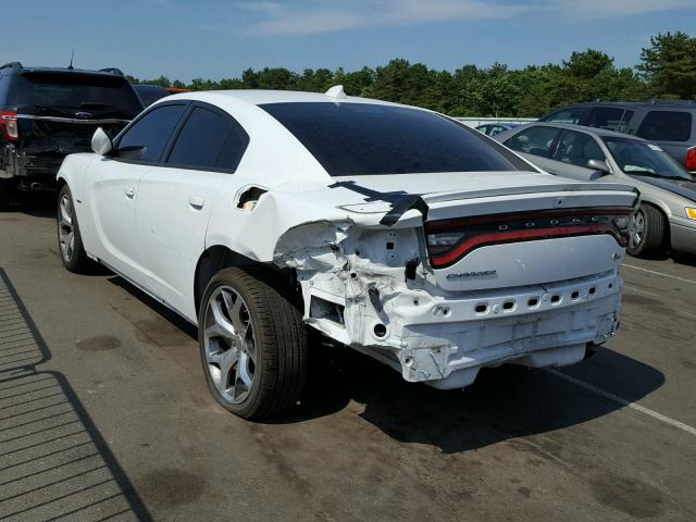 2C3CDXCT7GH356374 - 2016 DODGE CHARGER R/ WHITE photo 3