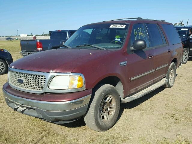 1FMRU15W31LB36066 - 2001 FORD EXPEDITION RED photo 2