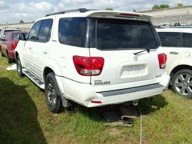 5TDZT38A06S279016 - 2006 TOYOTA SEQUOIA WHITE photo 3