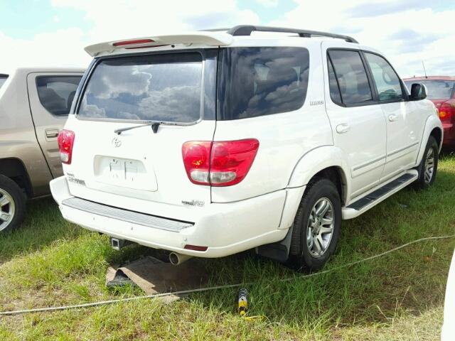 5TDZT38A06S279016 - 2006 TOYOTA SEQUOIA WHITE photo 4