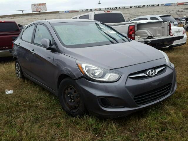 KMHCT4AE0EU621529 - 2014 HYUNDAI ACCENT GLS GRAY photo 1