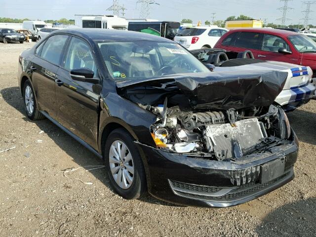 1VWAH7A32EC001880 - 2014 VOLKSWAGEN PASSAT BLACK photo 1