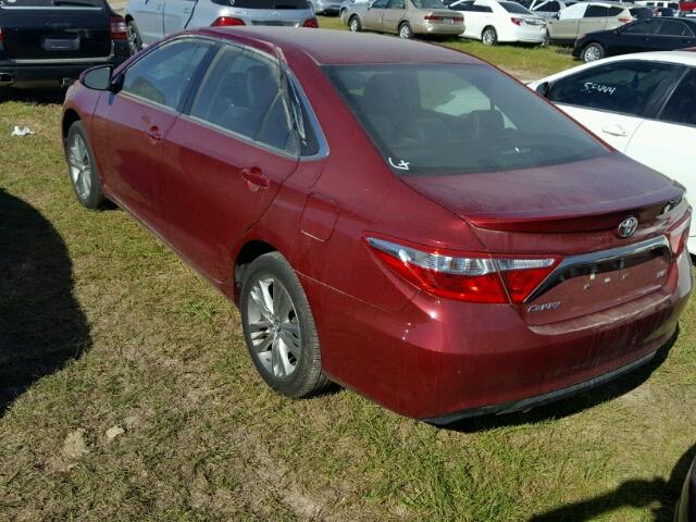 4T1BF1FK4HU664534 - 2017 TOYOTA CAMRY LE MAROON photo 3