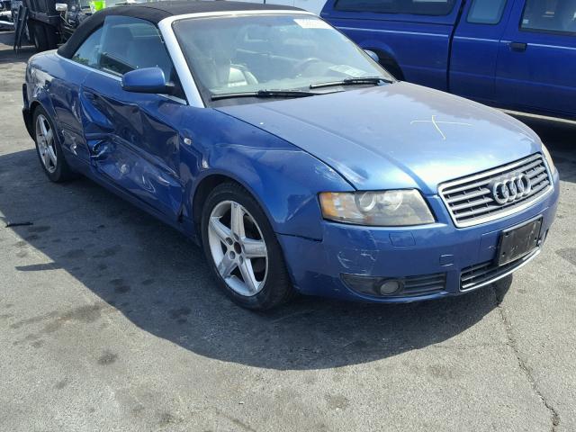 WAUAC48H15K009070 - 2005 AUDI A4 1.8 CAB BLUE photo 1