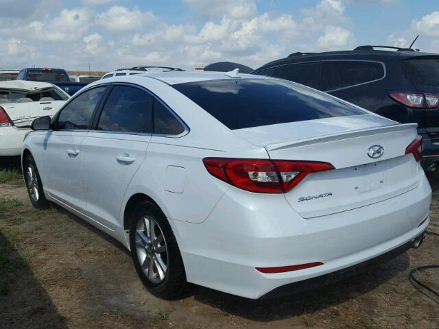 5NPE24AF5HH536189 - 2017 HYUNDAI SONATA SE WHITE photo 3