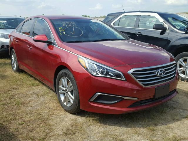 5NPE24AF8GH380793 - 2016 HYUNDAI SONATA SE BURGUNDY photo 1