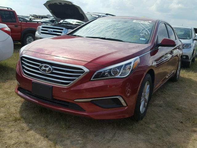 5NPE24AF8GH380793 - 2016 HYUNDAI SONATA SE BURGUNDY photo 2