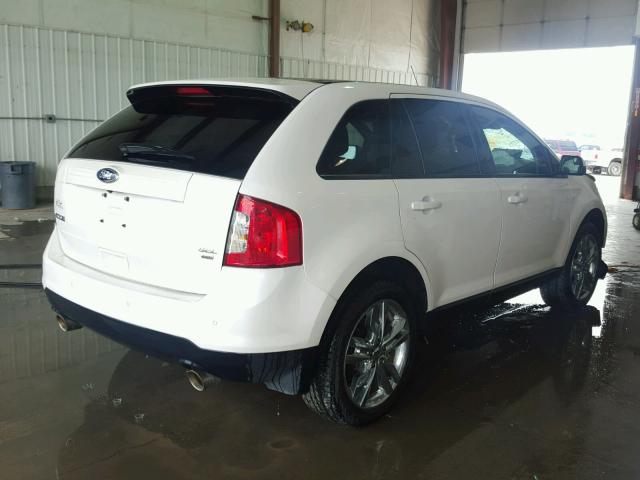 2FMDK4JC0DBC04020 - 2013 FORD EDGE SEL WHITE photo 4