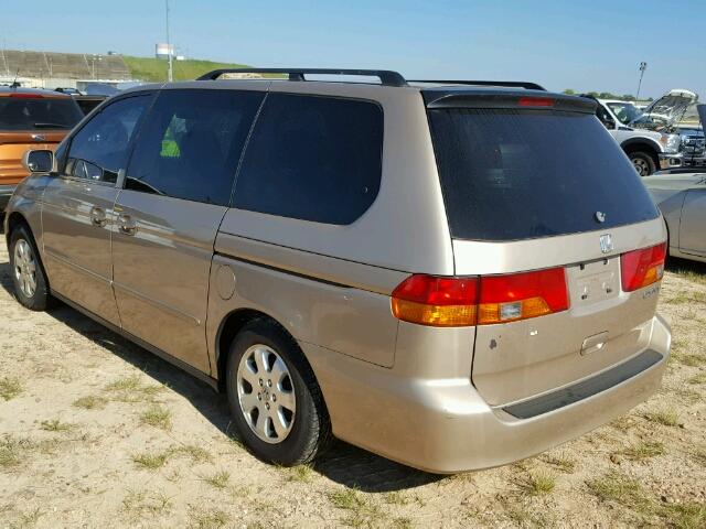 2HKRL18942H505262 - 2002 HONDA ODYSSEY EX BROWN photo 3