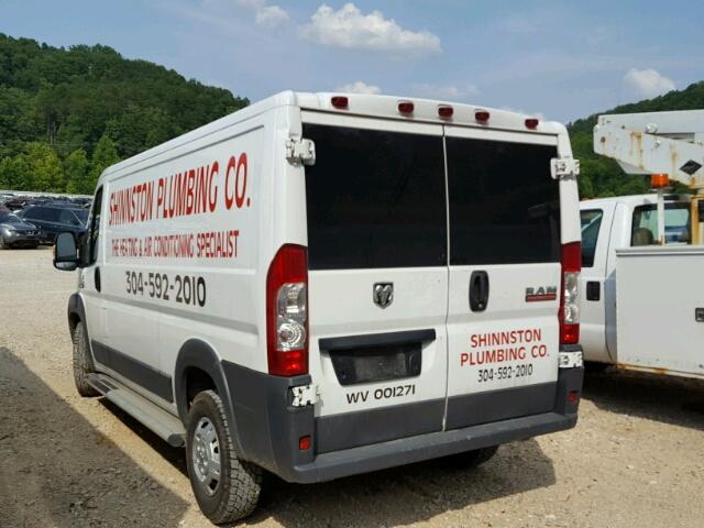 3C6TRVAG3GE121304 - 2016 RAM PROMASTER 白色 照片 3