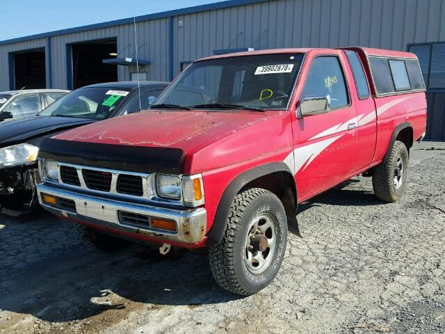 1N6HD16Y7RC395913 - 1994 NISSAN TRUCK KING RED photo 2