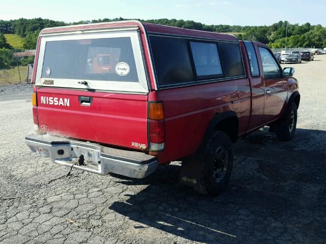 1N6HD16Y7RC395913 - 1994 NISSAN TRUCK KING RED photo 4