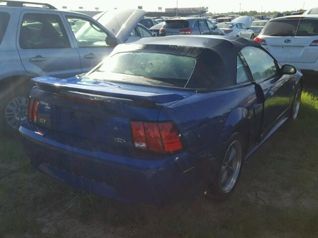 1FAFP45X14F102211 - 2004 FORD MUSTANG BLUE photo 4