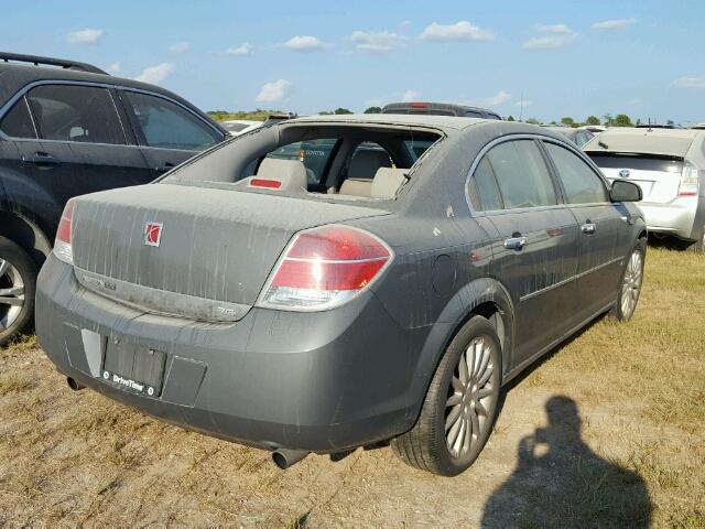 1G8ZV57787F290451 - 2007 SATURN AURA XR GRAY photo 4