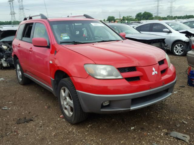 JA4LZ41GX3U069727 - 2003 MITSUBISHI OUTLANDER RED photo 1