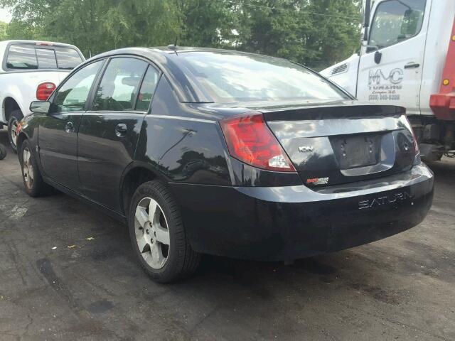 1G8AL55F37Z178670 - 2007 SATURN ION LEVEL BLACK photo 3