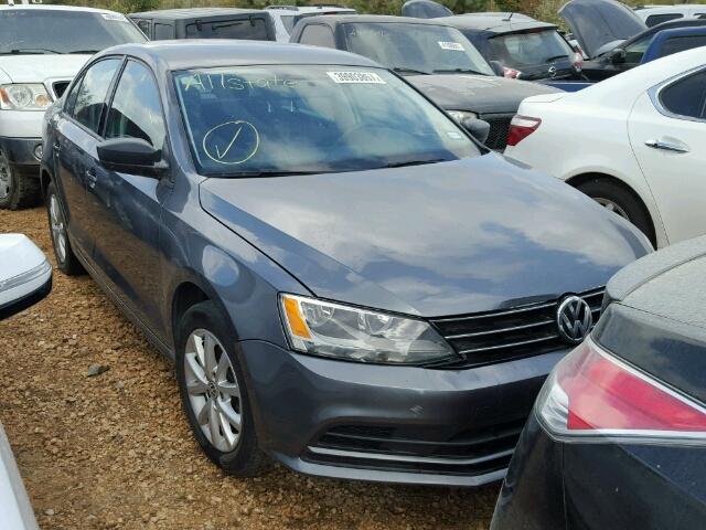 3VWD17AJ1FM261025 - 2015 VOLKSWAGEN JETTA SE GRAY photo 1