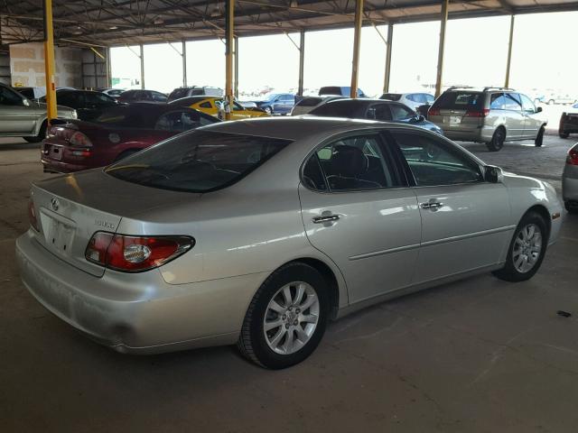 JTHBA30G645013136 - 2004 LEXUS ES 330 SILVER photo 4