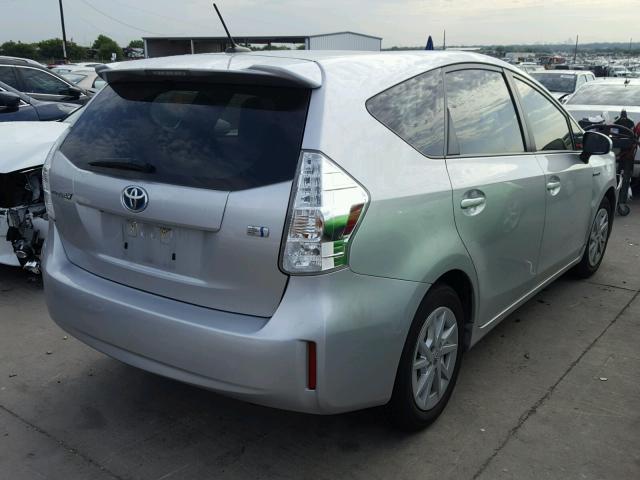 JTDZN3EU5C3135466 - 2012 TOYOTA PRIUS V SILVER photo 4