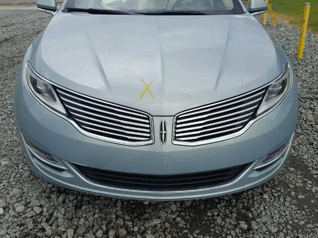 3LN6L2LU0ER831514 - 2014 LINCOLN MKZ HYBRID BLUE photo 7