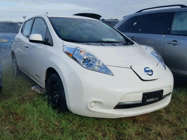 1N4AZ0CP9DC425908 - 2013 NISSAN LEAF S WHITE photo 1