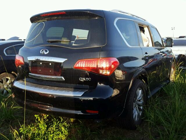 JN8AZ2NF6G9612362 - 2016 INFINITI QX80 BLACK photo 4