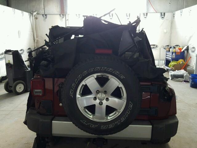 1J4GA59179L762185 - 2009 JEEP WRANGLER U BURGUNDY photo 9