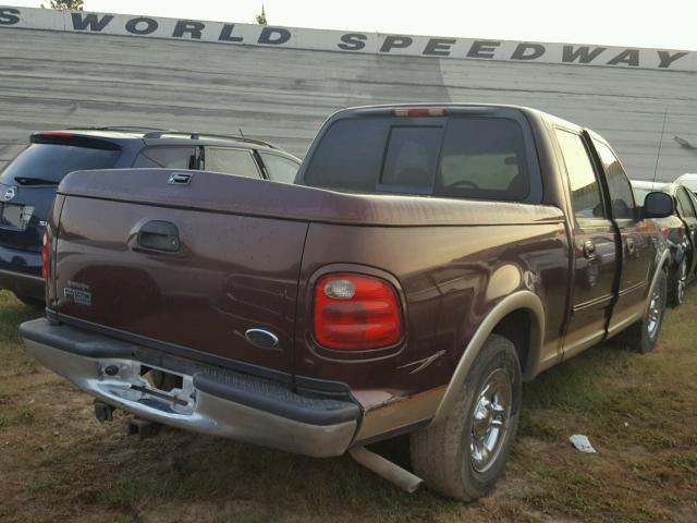 1FTRW07L31KE12005 - 2001 FORD F150 MAROON photo 2